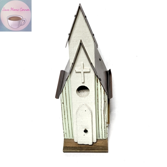 Other - Rustic Wooden Birdhouse Church Home Décor Brown